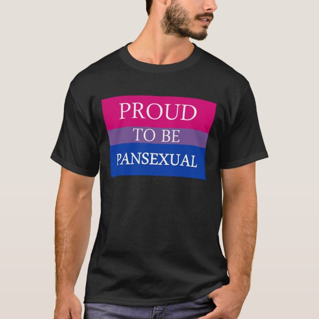 T-shirt Fier d'être Pansexual (Devant)