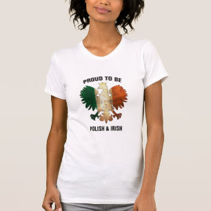 T-shirt Fier d'être polonais et Irlandais