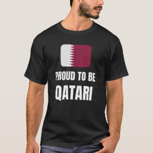 T-shirt Fier d'être Qatari