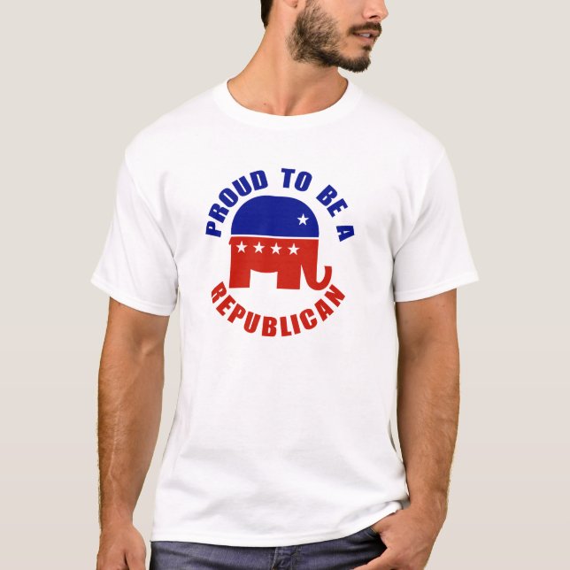 T-shirt Fier d'être républicain (Devant)