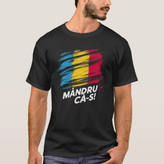 T-shirt Fier d'être roumain