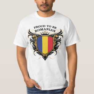T-shirt Fier d'être roumain