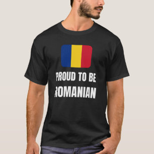 T-shirt Fier d'être roumain