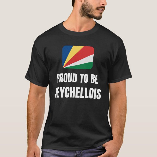 T-shirt Fier d'être Seychellois (Devant)
