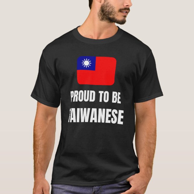 T-shirt Fier d'être Taïwanais (Devant)