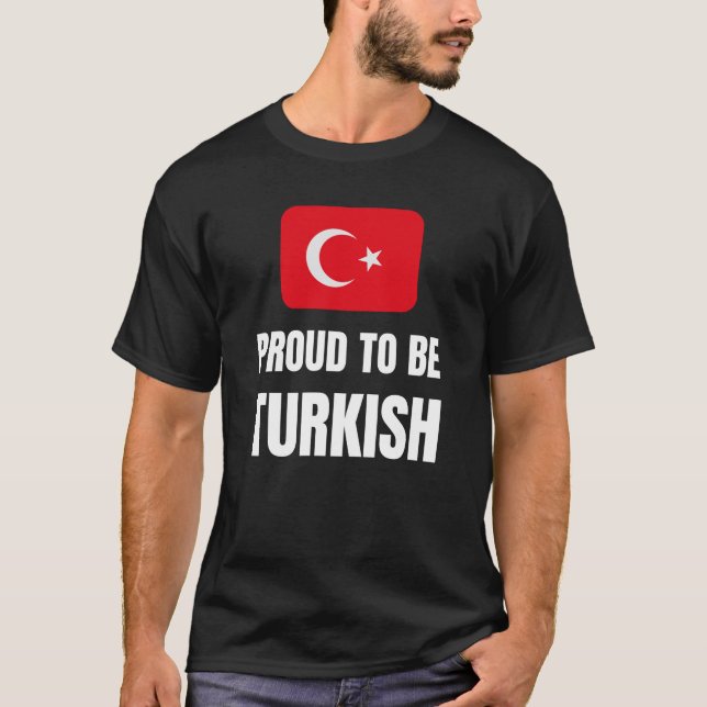 T-shirt Fier d'être turc (Devant)