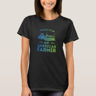 T-shirt FIER D'ÊTRE UN AGRICULTEUR AMÉRICAIN Tractor Plant