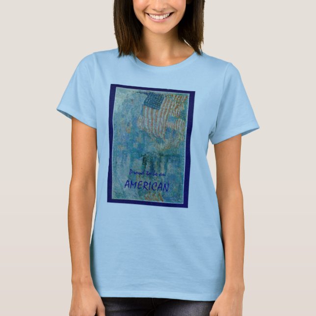 T-shirt Fier d'être un AMÉRICAIN (Devant)