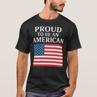 T-shirt Fier d'être un Américain