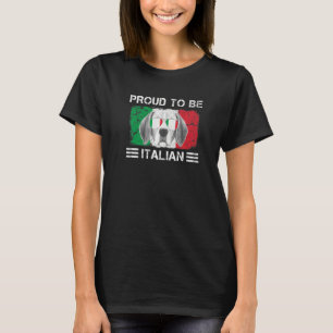 T-shirt Fier d'être un Amoureux des chiens du drapeau ital