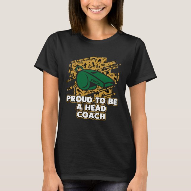 T-shirt Fier d'être un entraîneur-chef Inspirational Coach (Devant)