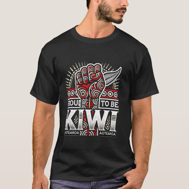 T-SHIRT FIER D'ÊTRE UN KIWI. (Devant)