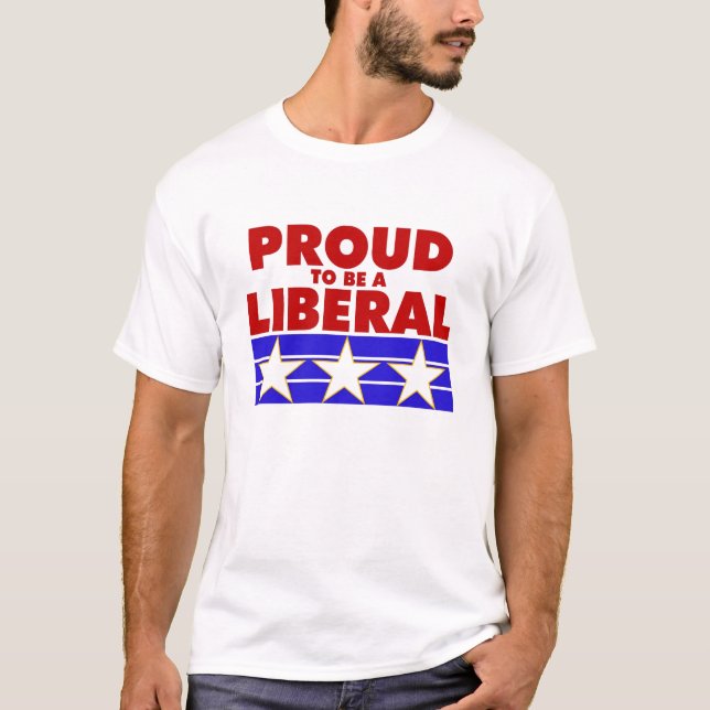 T-shirt Fier d'être un libéral (Devant)