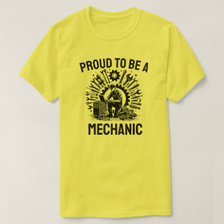 T-shirt Fier d'être un mécanicien