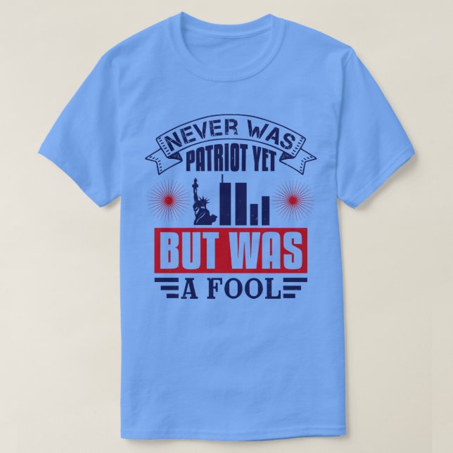 T-shirt Fier D'Être Un Patriote Américain (10) (Design devant)