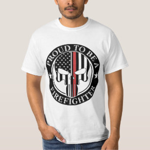 T-shirt Fier D'Être Un Pompier