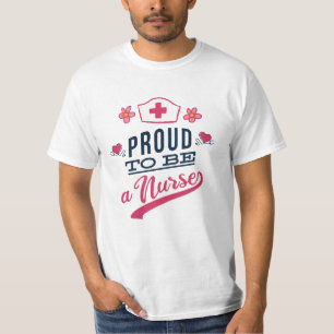 T-shirt Fier d'être une infirmière