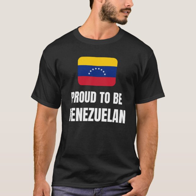 T-shirt Fier d'être Vénézuélien (Devant)