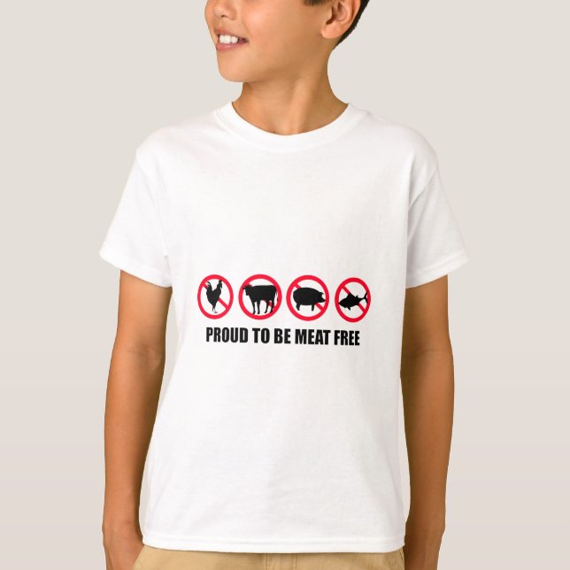 T-shirt Fier d'être viande libérez (Devant)