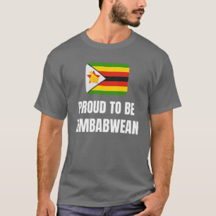 T-shirt Fier d'être Zimbabwéen