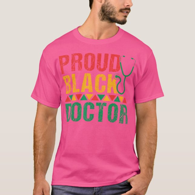 T-shirt Fier docteur noir (Devant)