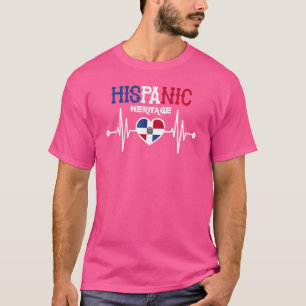 T-shirt Fier Dominicain Hispanique République Dominicaine 