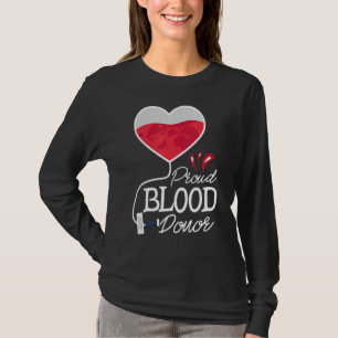 T-shirt Fier donneur de sang Donateur de sang Phlebotomist
