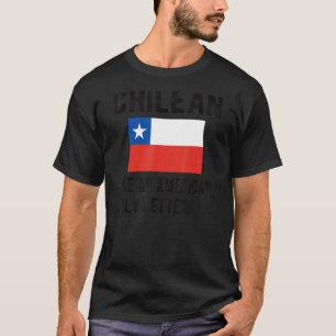 T-shirt Fier Drapeau Chilien Chili Né Racines Chiliennes