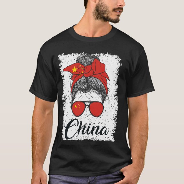 T-shirt Fier drapeau chinois (Devant)
