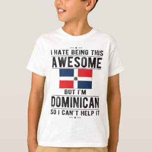 T-shirt Fier Drapeau Dominicain Patrimoine République Domi