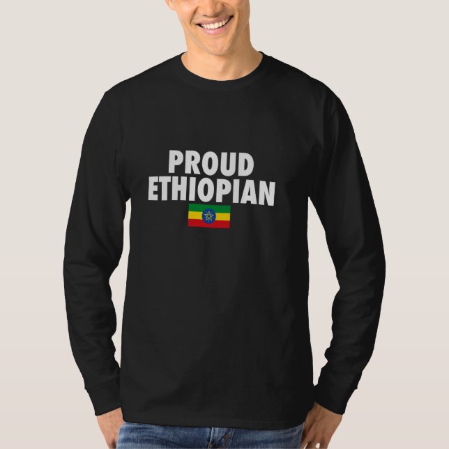 T-shirt Fier drapeau éthiopien (Devant)