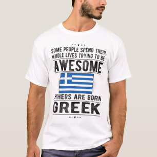 T-shirt Fier drapeau grec Grèce Patrimoine Racines grecque