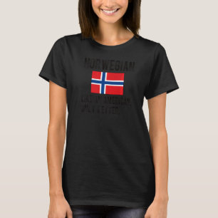 T-shirt Fier drapeau norvégien Norvège Né Racines norvégie