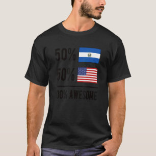 T-shirt Fier drapeau salvadorien américain El Salvador Usa