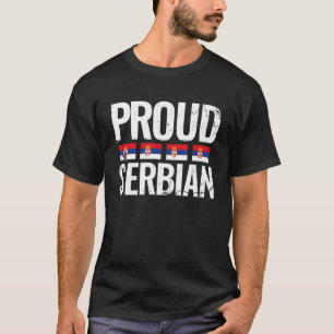 T-shirt Fier drapeau serbe Vintage serbe Srbija Serbie