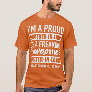 T-shirt Fier droit de frère de l'incroyable droit de soeur