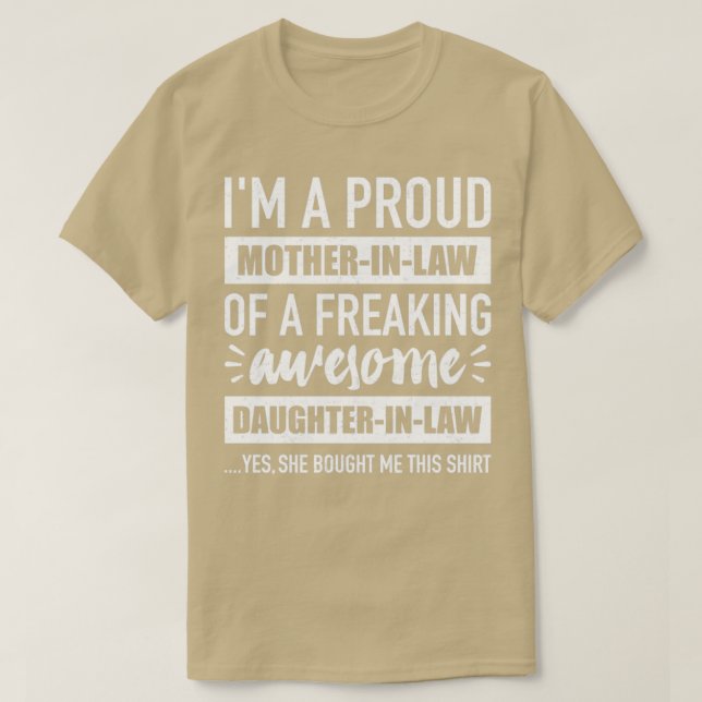 T-shirt Fier droit de mère de l'incroyable droit de fille (Design devant)