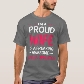 T-shirt Fier Épouse De Freaking Awesome CAMERA OPERATOR 