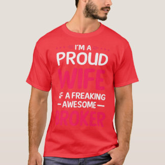 T-shirt Fier Épouse De Frédérer Un Croupier Génial