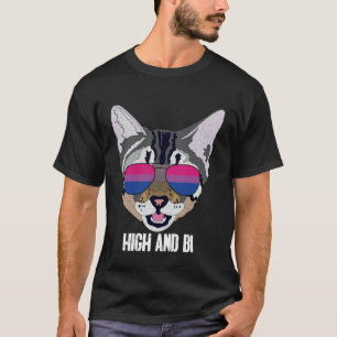 T-shirt Fier et bi Chat Bisexuel Fierté Bi