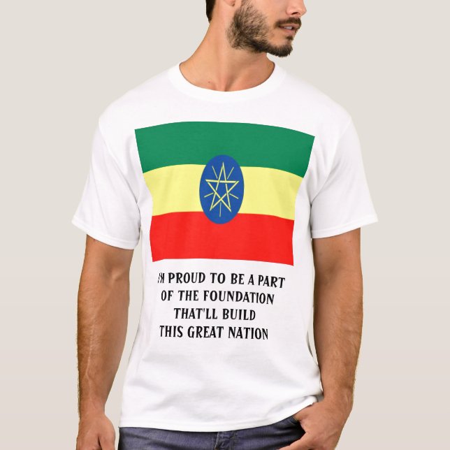 T-SHIRT FIER ÉTHIOPIEN (Devant)