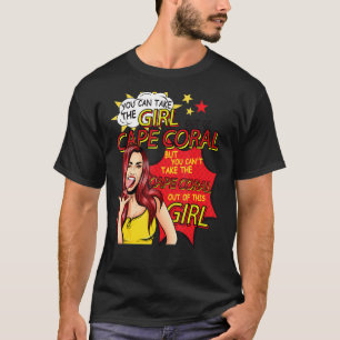 T-shirt Fier Femme Du Cap Coral Cool Girl Du Cap C