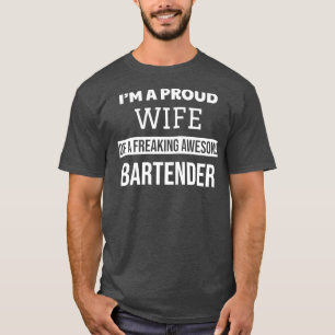 T-shirt Fier Femme d'un barman fou