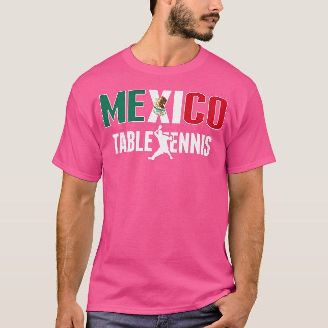 T-shirt Fier Femme Mexique Table Tennis Fans Jersey Mexiqu (Devant)