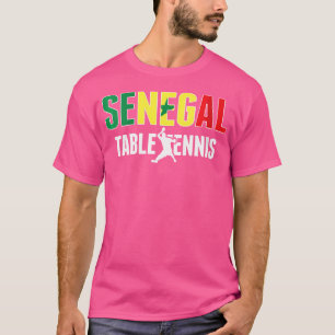 T-shirt Fier Femme Sénégal Table Tennis Lover Jersey Sen