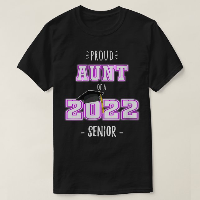 T-shirt Fier femme Tante d'un Senior Senior 2022 Senior 20 (Design devant)