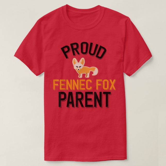 T-shirt Fier Fennec Pour Parent (Design devant)