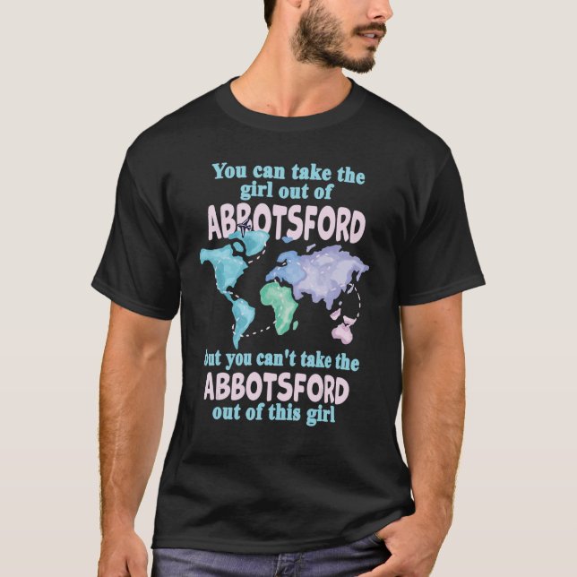 T-shirt Fier Fille D'Abbotsford Relocalisation Des Abbés (Devant)