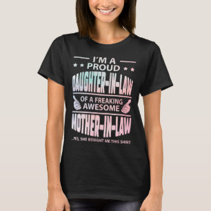 T-shirt Fier Fille dans la loi Freiner une magnifique mère