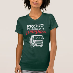 T-shirt Fier fille de camion